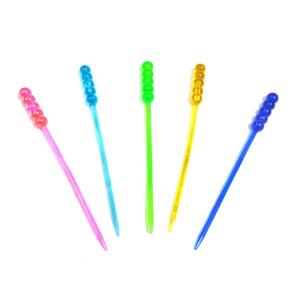 PALITO DE COCKTAIL PLASTICO TRANSP 8.5 CM