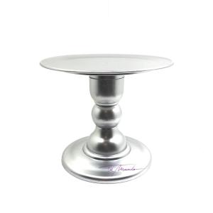 PIE DE TORTA 17X22X18,5 CM PLATA
