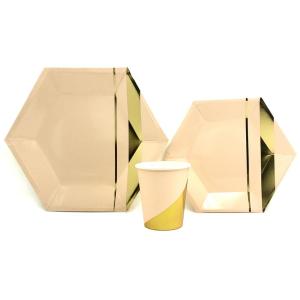 PLATO  ROSA GOLD X 23 CM