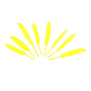 PLUMAS 12-14 CM-AMARILLO X50UN