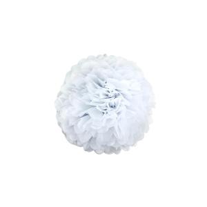 POMPON DE  PAPEL 20CM -BLANCO-