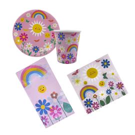 Plato Arcoiris Floral