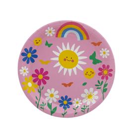 Plato Arcoiris Floral