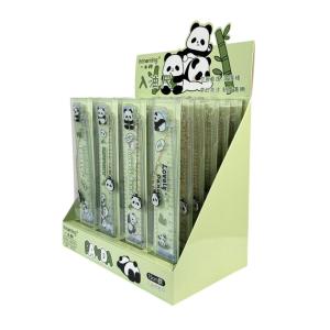 REGLA OSITO PANDA 15CM 24 UNIDADES