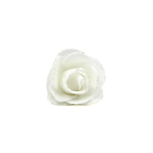 ROSAS C/BRILL 5CM X10 UN BLANCO