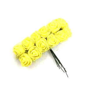 ROSAS ROCOCO 3CM X12 UN AMARILLO