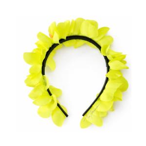 TIARA FLORES AMARILLO FLUO