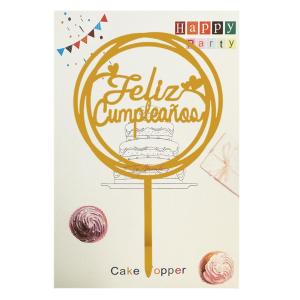 Topper Feliz Cumple Circular