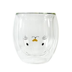 VASO DOBLE DE VIDRIO GATITA 250ML