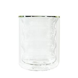 VASO DOBLE VIDRIO ONDAS 250ML
