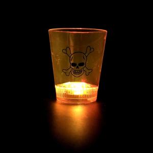 VASO HALLOWEEN LUMINOSO-CALAVERA