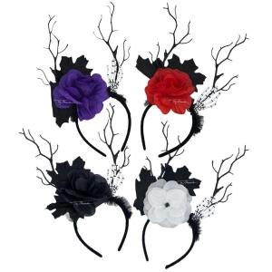 VINCHA CON FLORES Y RAMAS VI