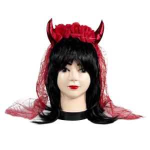 Vincha Diablita con Velo